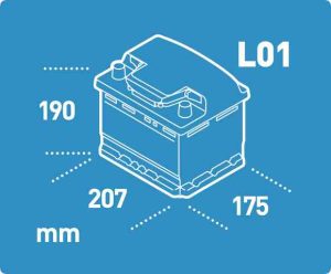 BATTERIE ELECTRA L1D 55AH 460A (EN)