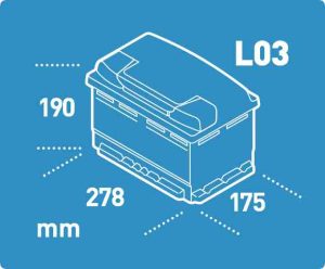 BATTERIE ELECTRA L3D 75AH 720A (EN)